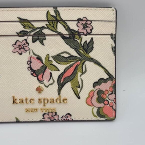 Kate Spade Madison Floral Small Slim Card Holder NWT! - Picture 8 of 9